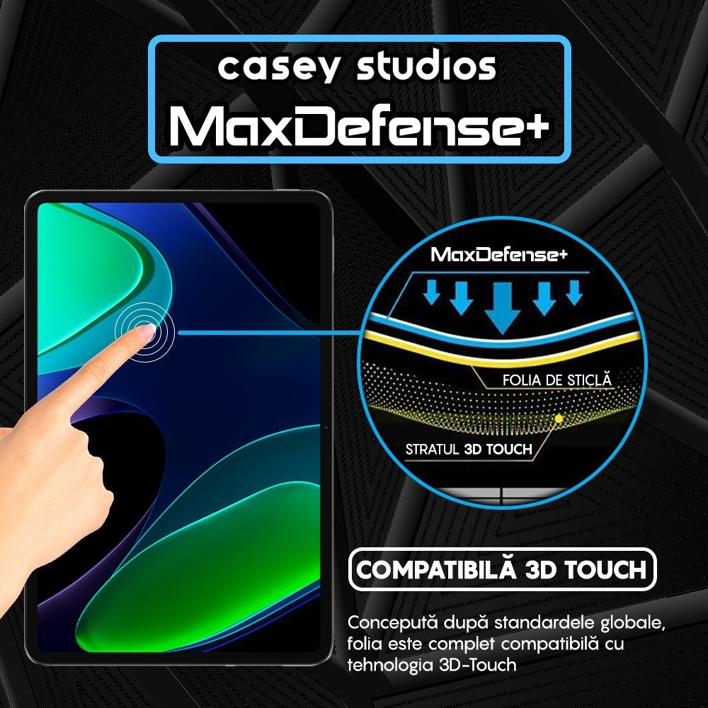 Folie Sticla MaxDefense+ - Xiaomi Pad 5 Pro 12.4 - Clear