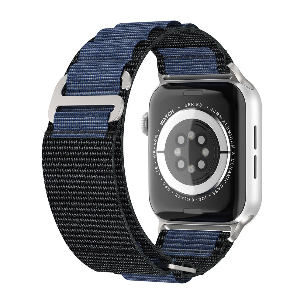 Curea Alpine Adventure - Apple Watch 1/2/3/4/5/6/7/8/9/10/11/SE/SE2/SE3 - 38/40/41/42 MM - Albastru Inchis