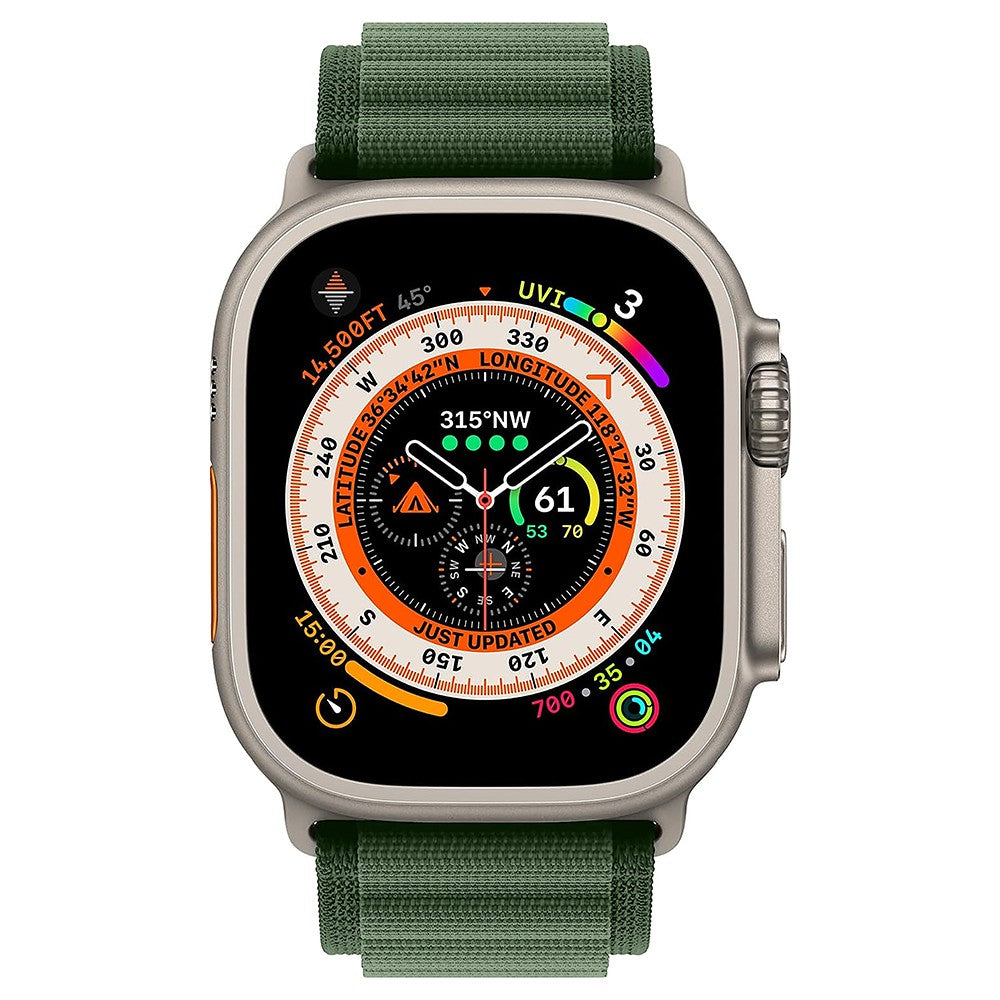 Curea Alpine Adventure - Apple Watch 1/2/3/4/5/6/7/8/9/10/11/SE/SE2/SE3 - 38/40/41/42 MM - Verde Inchis