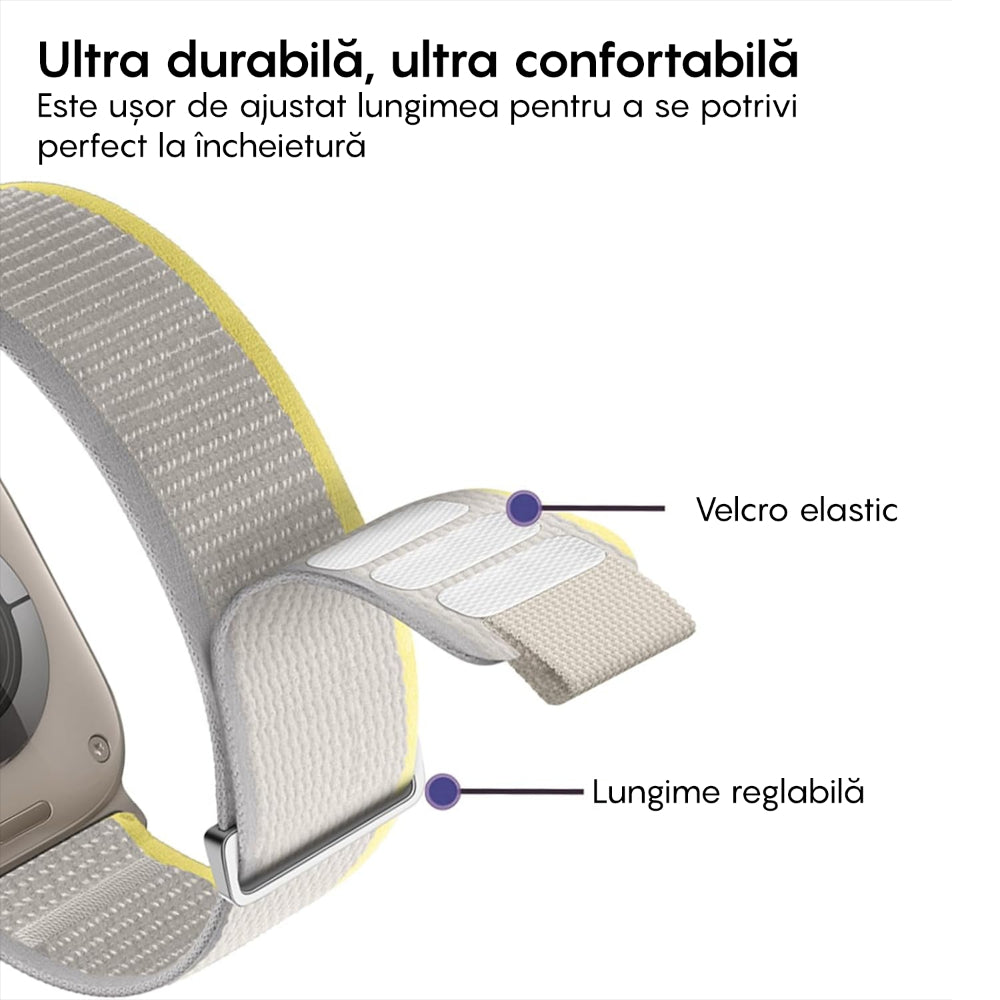 Trail Expedition Strap - Apple Watch 1/2/3/4/5/6/7/8/9/10/11/SE/SE2/SE3/Ultra 1/Ultra 2/Ultra 3 - 42/44/45/46/49 MM - Light Grey