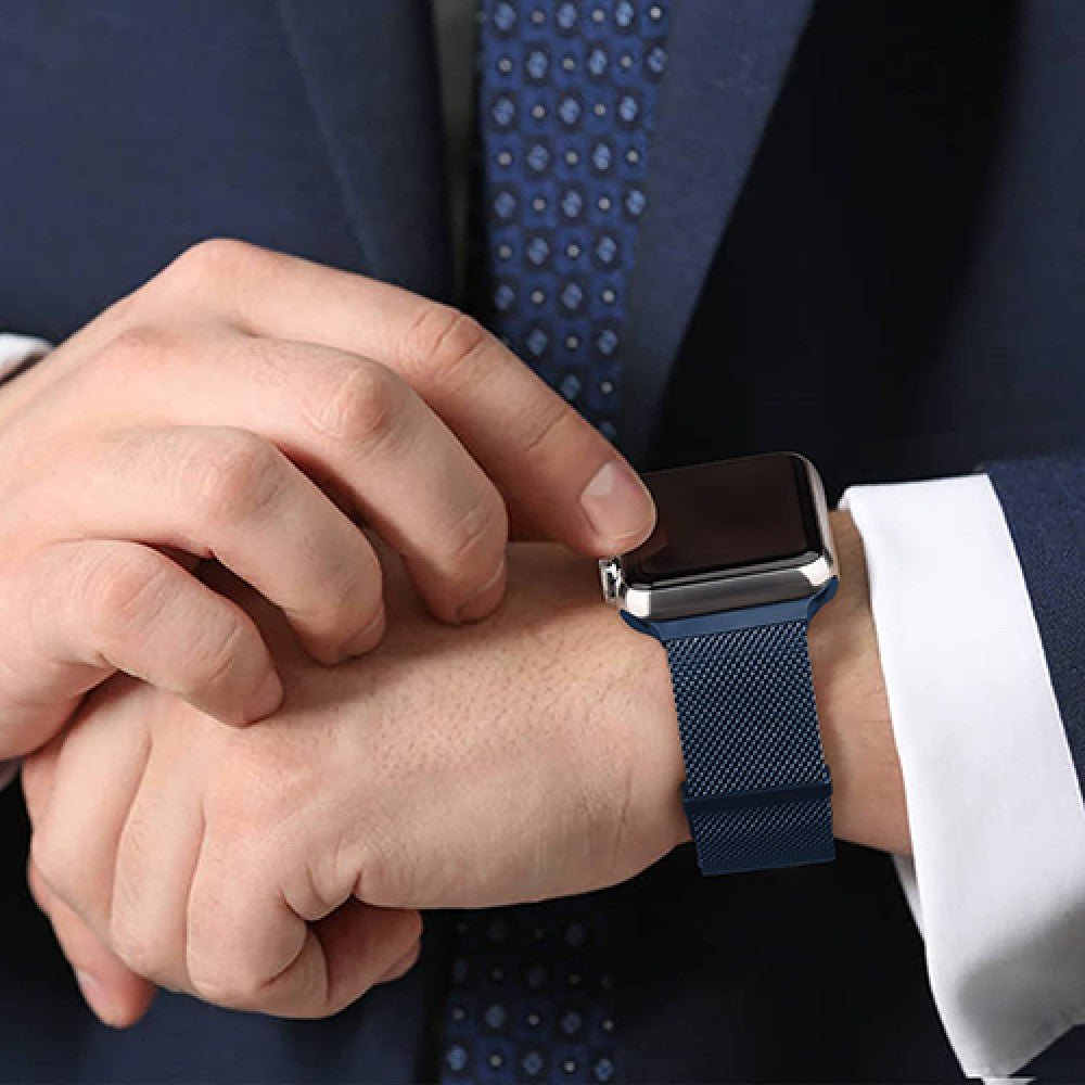 Curea Milanese Duo - Apple Watch 1/2/3/4/5/6/7/8/9/10/11/SE/SE2/SE3 - 38/40/41/42 MM - Blue