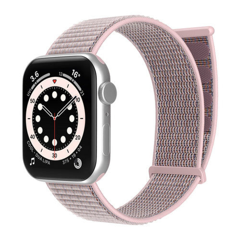 Curea Nylon Sport - Apple Watch 1/2/3/4/5/6/7/8/9/10/11/SE/SE2/SE3 - 38/40/41/42 MM - Light Pink