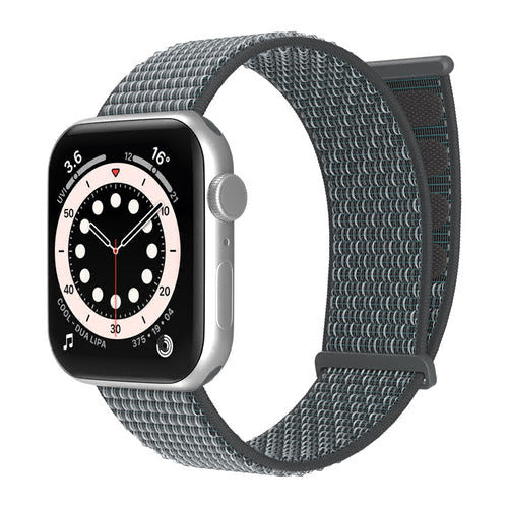 Curea Nylon Sport - Apple Watch 1/2/3/4/5/6/7/8/9/10/11/SE/SE2/SE3 - 38/40/41/42 MM - Ash Gray