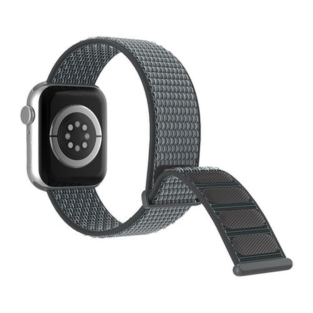 Curea Nylon Sport - Apple Watch 1/2/3/4/5/6/7/8/9/10/11/SE/SE2/SE3/Ultra 1/Ultra 2/Ultra 3 - 42/44/45/46/49 MM - Ash Gray