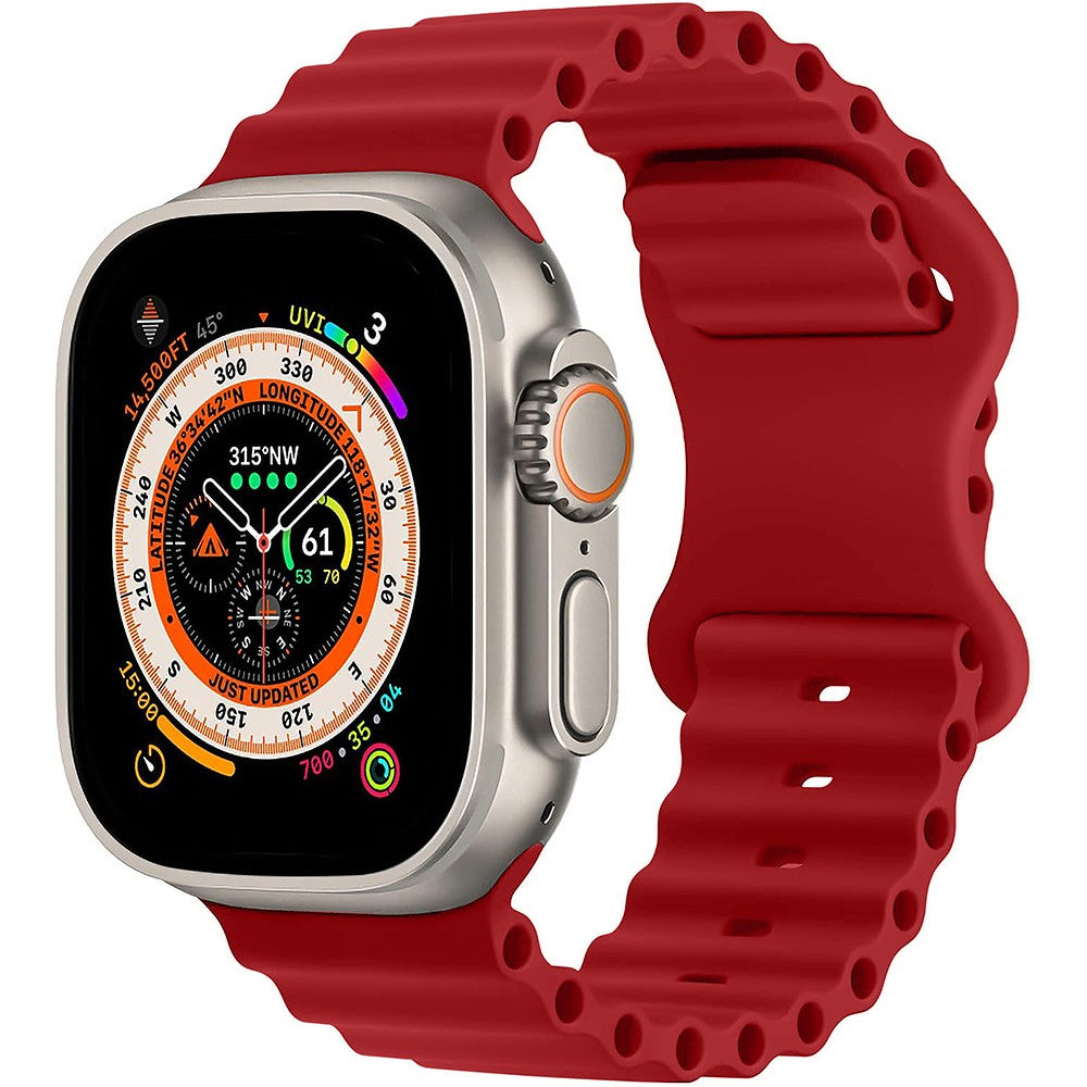 Ocean Explorer Strap - Apple Watch 1/2/3/4/5/6/7/8/9/10/11/SE/SE2/SE3 - 38/40/41/42 MM - Red