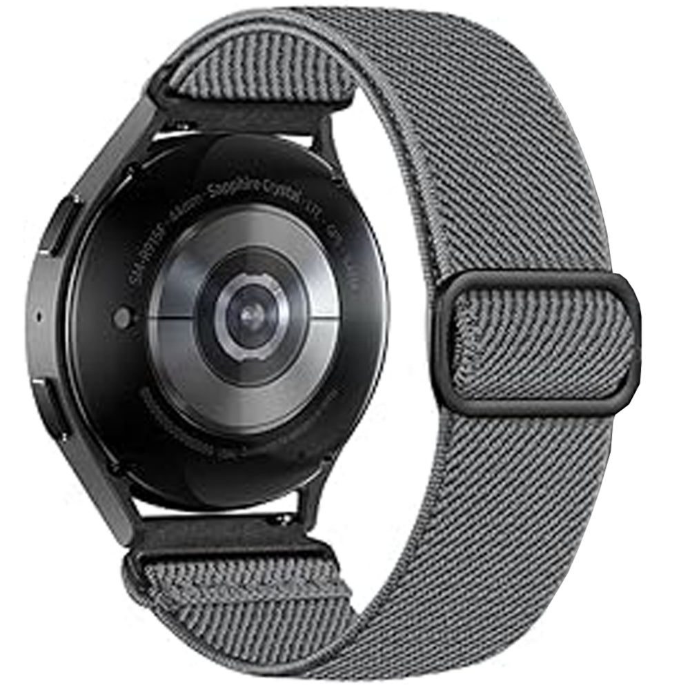 Braided Classic Strap - Samsung Galaxy Watch 7/6/6 Classic/5 Pro/5/4/4 Classic/3 41mm/42 mm/Active 2/Active/FE - 20mm - Grey
