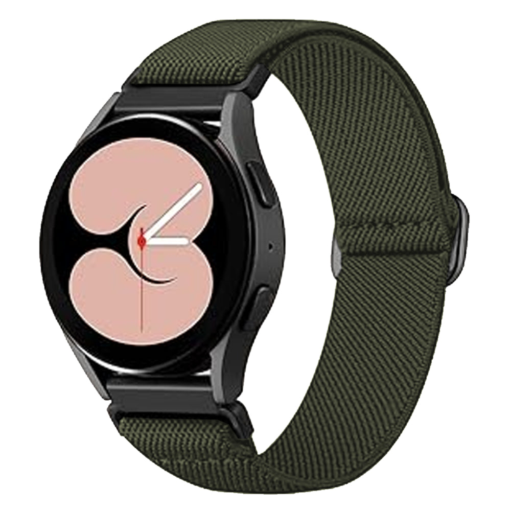Braided Classic Strap - Samsung Galaxy Watch 7/6/6 Classic/5 Pro/5/4/4 Classic/3 41mm/42mm/Active 2/Active/FE - 20mm - Green