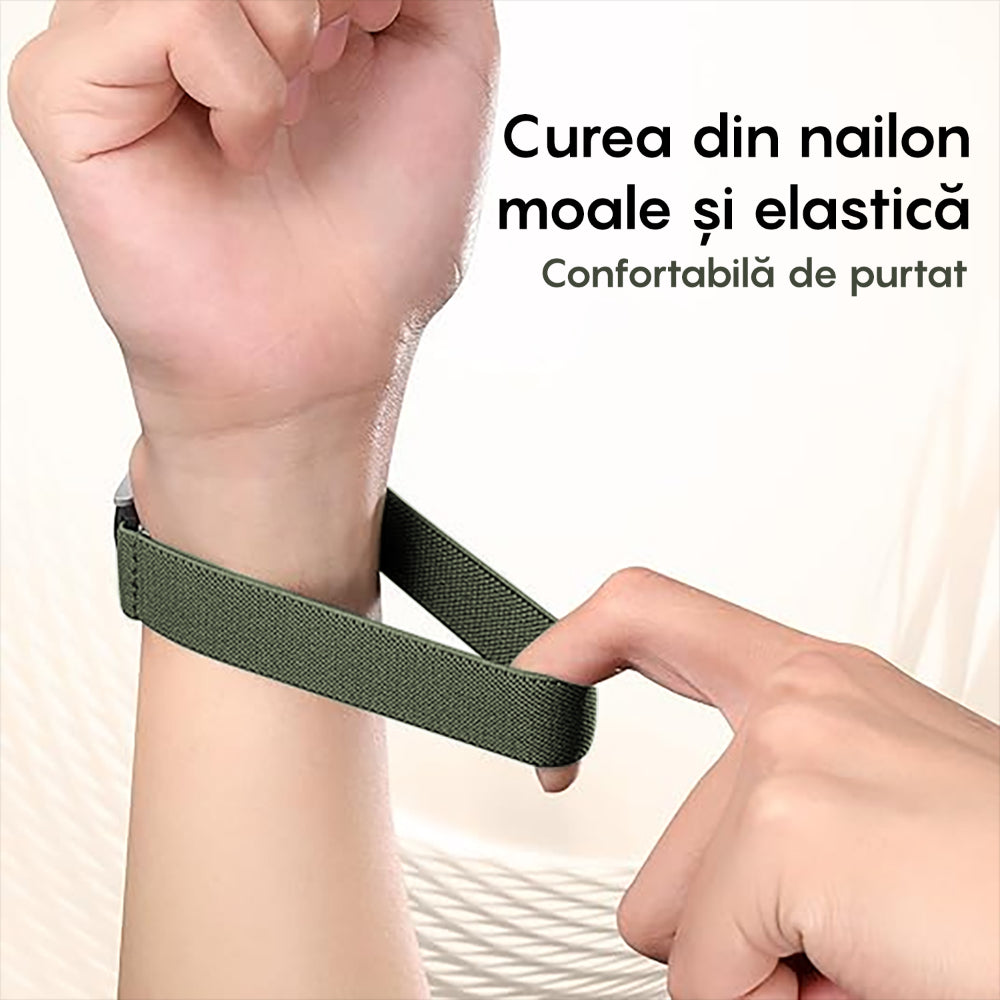 Braided Classic Strap - Samsung Galaxy Watch 7/6/6 Classic/5 Pro/5/4/4 Classic/3 41mm/42mm/Active 2/Active/FE - 20mm - Green