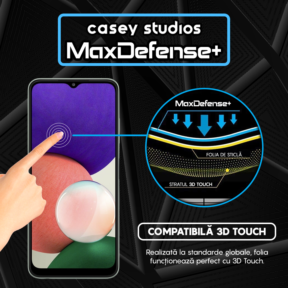 MaxDefense+ Glass Film - Samsung Galaxy A22 5G - Black