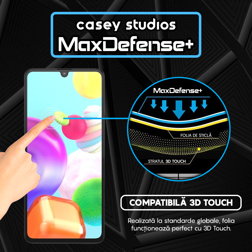 MaxDefense+ Glass Film - Samsung Galaxy A41 - Black