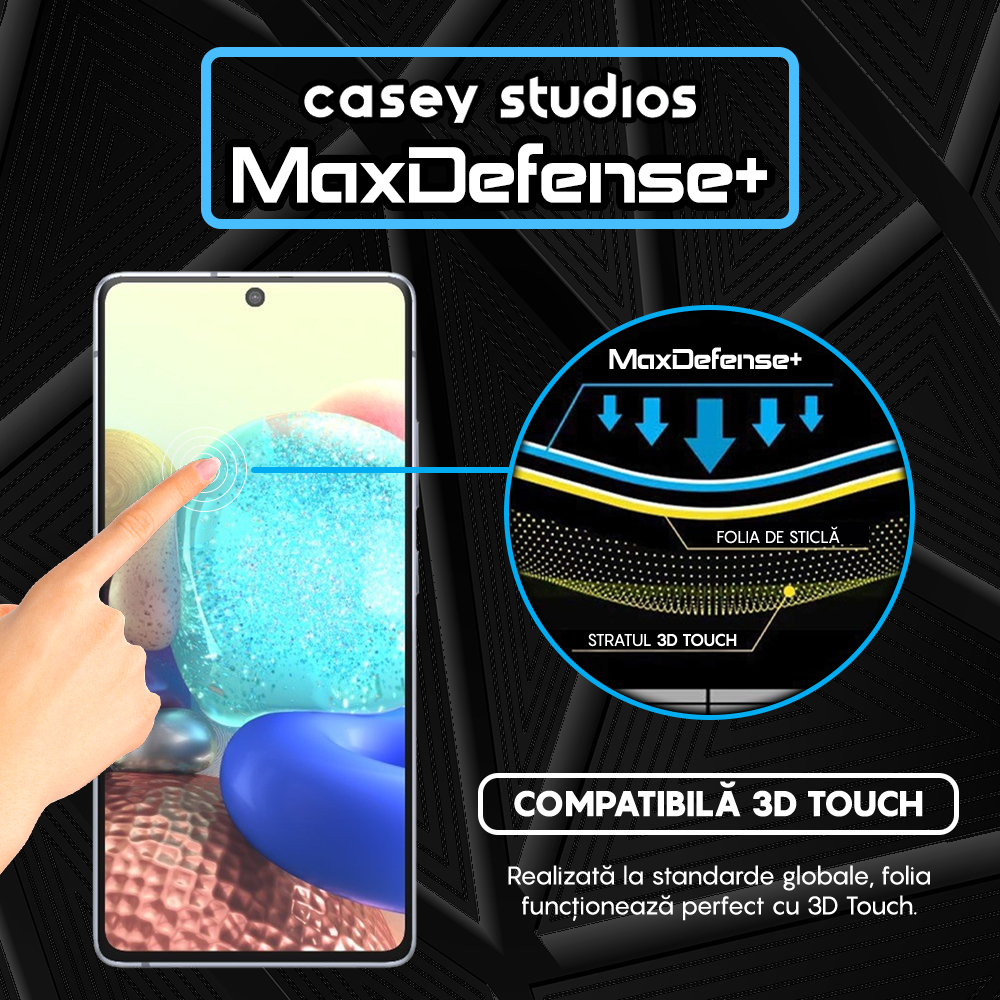 MaxDefense+ Glass Film - Samsung Galaxy A71 4G/A71 5G/M51/Note 10 Lite - Black