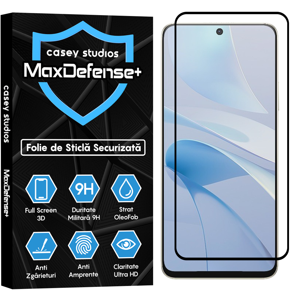 MaxDefense+ Tempered Glass - Huawei nova 13i - Black
