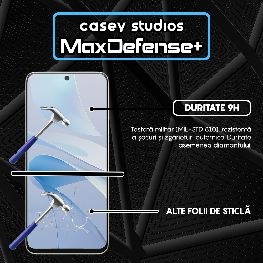 MaxDefense+ Tempered Glass - Huawei nova 13i - Black