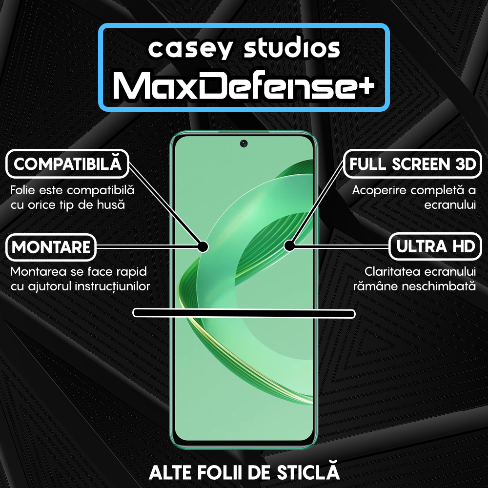 Glass Screen Protector MaxDefense+ - Huawei nova 12 - Black