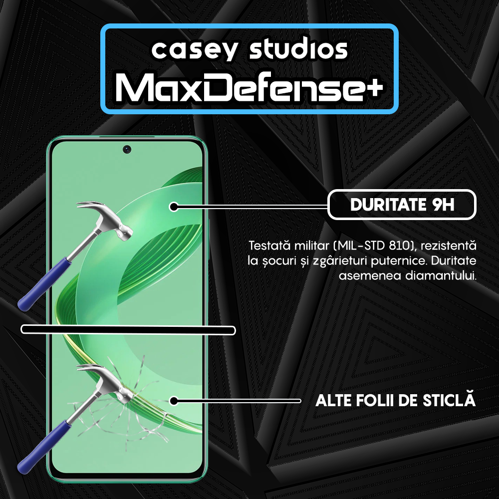 Glass Screen Protector MaxDefense+ - Huawei nova 12 - Black