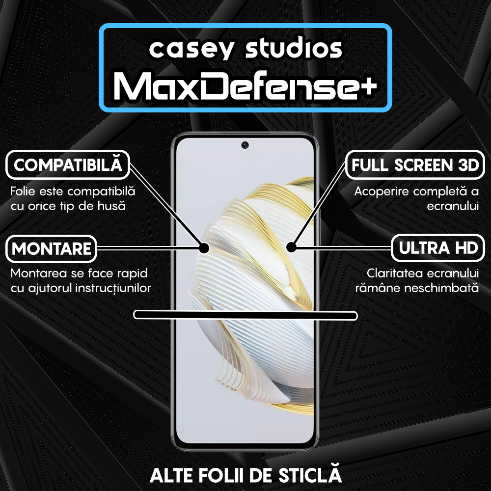 MaxDefense+ Glass Film - Huawei nova 12 SE - Black