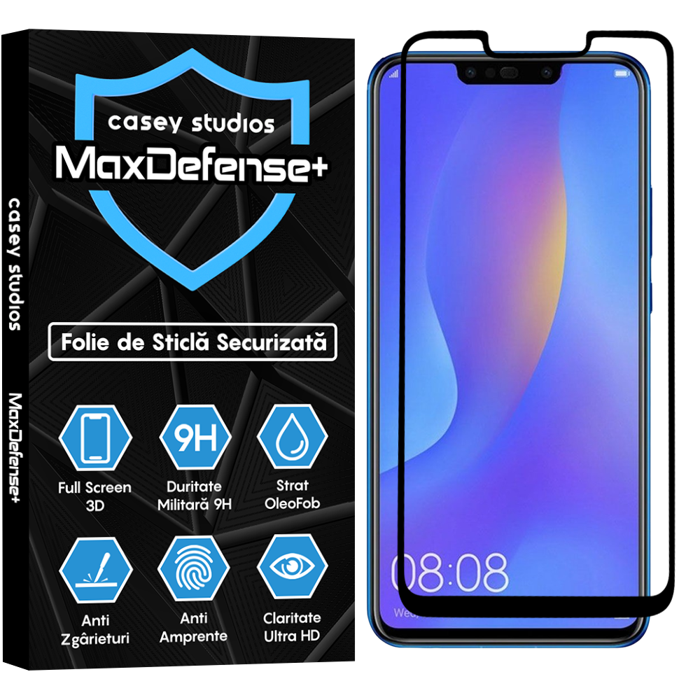 MaxDefense+ Glass Film - Huawei Honor 10 Lite/Honor 20 Lite/P Smart 2019/P Smart Plus 2019 - Black