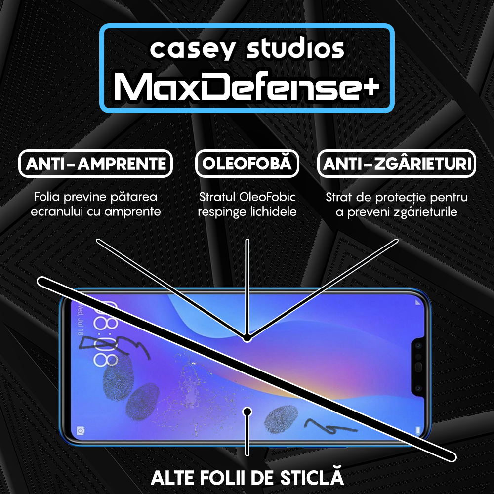 MaxDefense+ Glass Film - Huawei Honor 10 Lite/Honor 20 Lite/P Smart 2019/P Smart Plus 2019 - Black