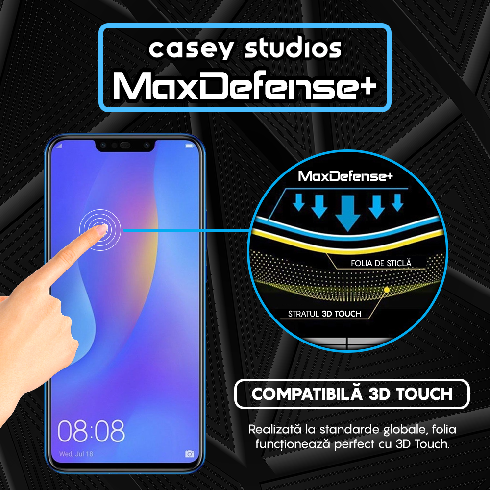 MaxDefense+ Glass Film - Huawei Honor 10 Lite/Honor 20 Lite/P Smart 2019/P Smart Plus 2019 - Black