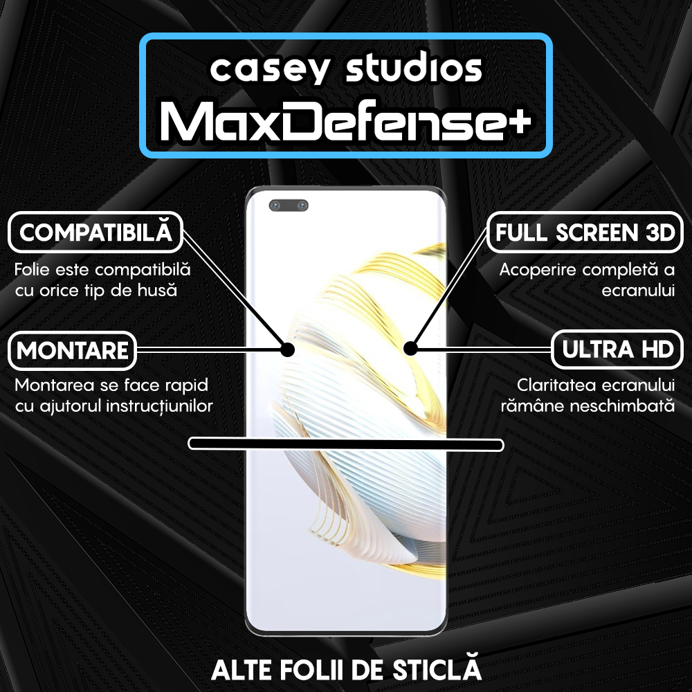 MaxDefense+ Glass Film - Huawei nova 10 Pro - Black