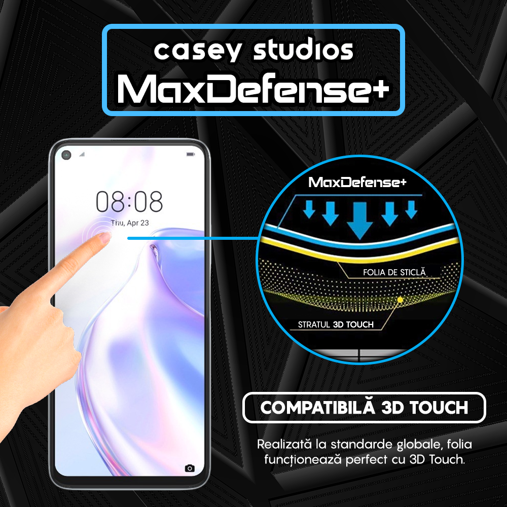 MaxDefense+ Tempered Glass - Huawei P40 Lite 5G - Black