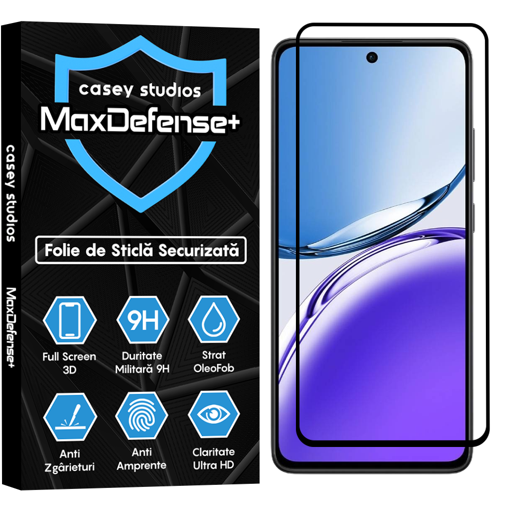 MaxDefense+ Glass Film - Oppo Reno 12 F 4G - Black