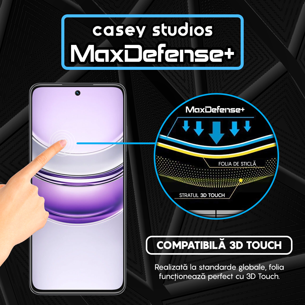 MaxDefense+ Glass Film - Realme 14x - Black