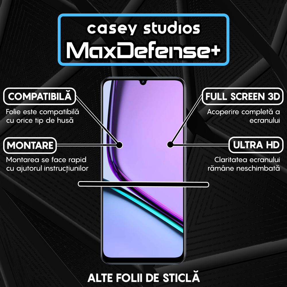 MaxDefense+ Glass Film - Realme Narzo N61 - Black