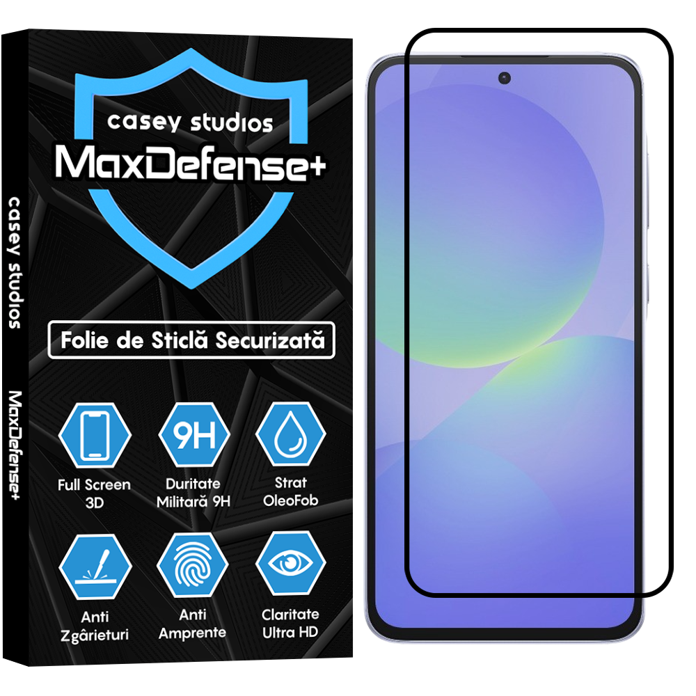 MaxDefense+ Tempered Glass - Samsung Galaxy A36 - Black
