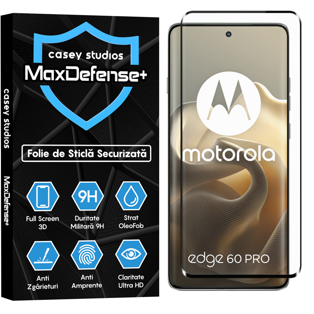 Folie Sticla MaxDefense+ - Xiaomi 17 Ultra - Negru