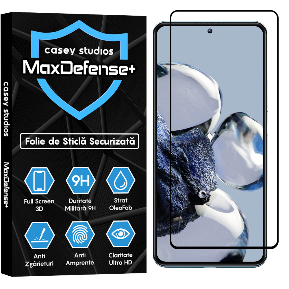 MaxDefense+ Glass Film - Xiaomi 12T/Xiaomi 12T Pro - Black