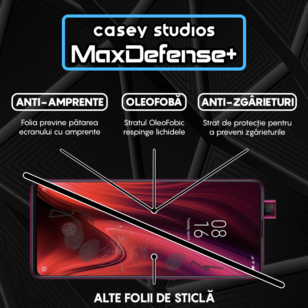 MaxDefense+ Tempered Glass - Xiaomi Mi 9T/Redmi K20/Redmi K20 Pro - Black