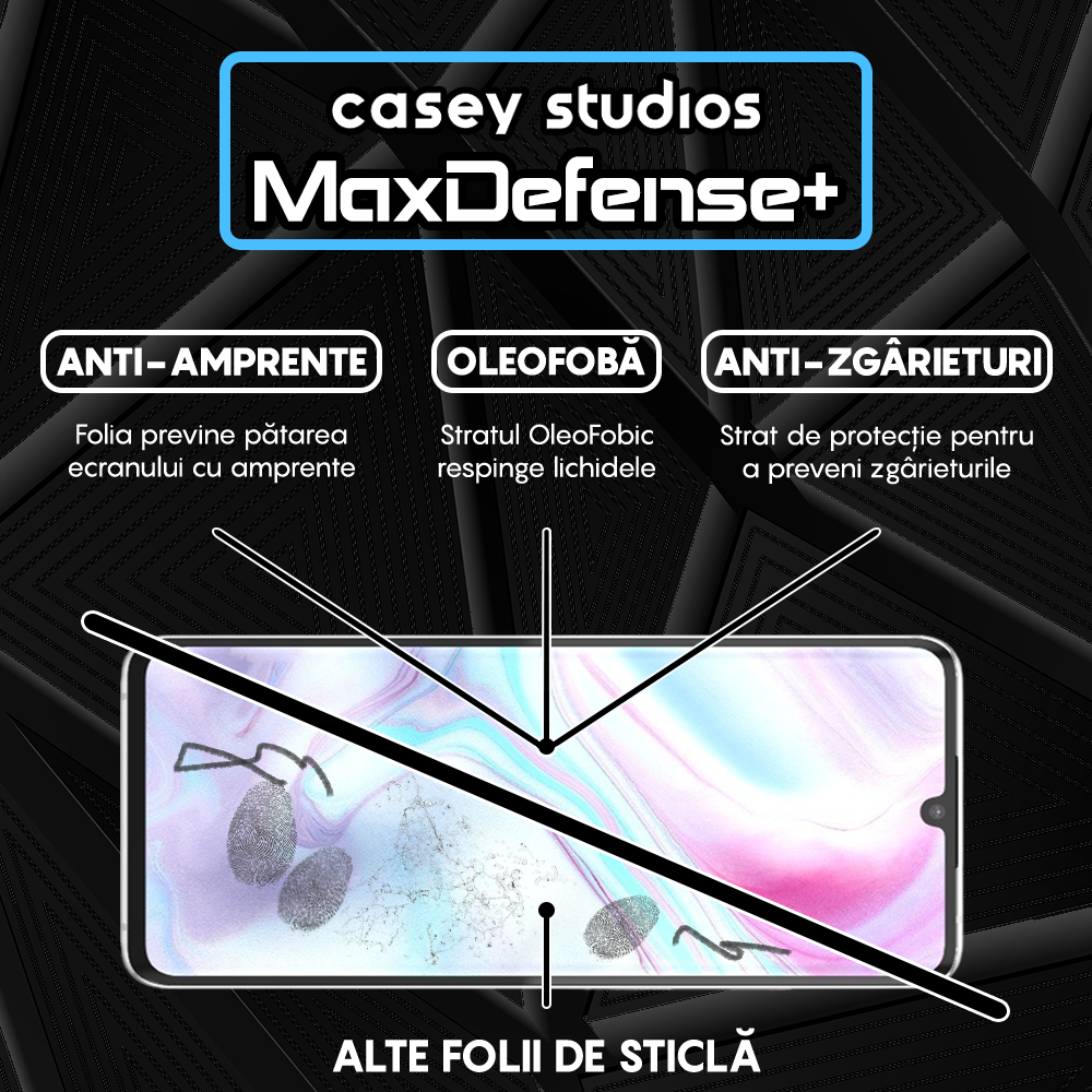 MaxDefense+ Glass Film - Xiaomi Mi Note 10/Mi Note 10 Pro - Black