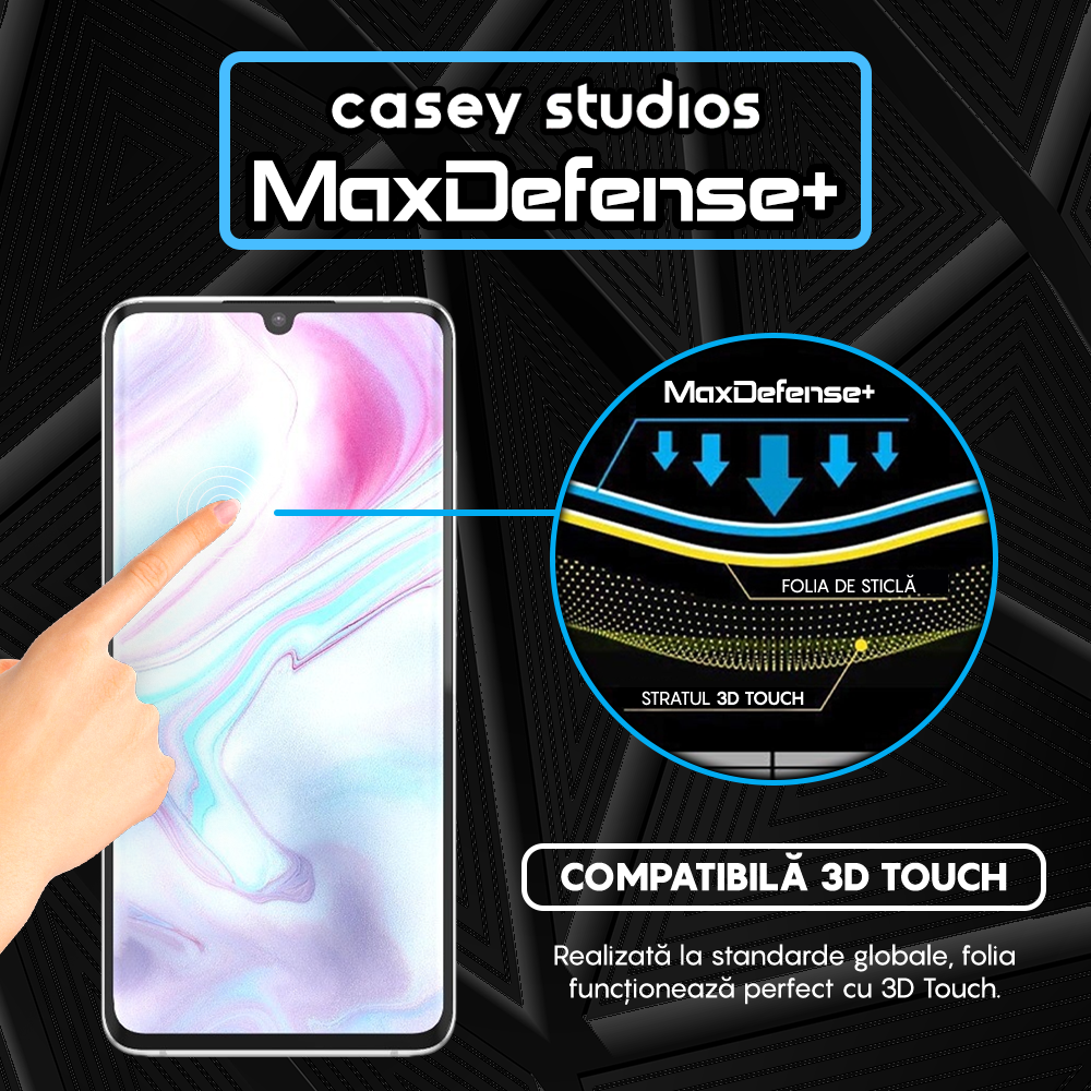 MaxDefense+ Glass Film - Xiaomi Mi Note 10/Mi Note 10 Pro - Black