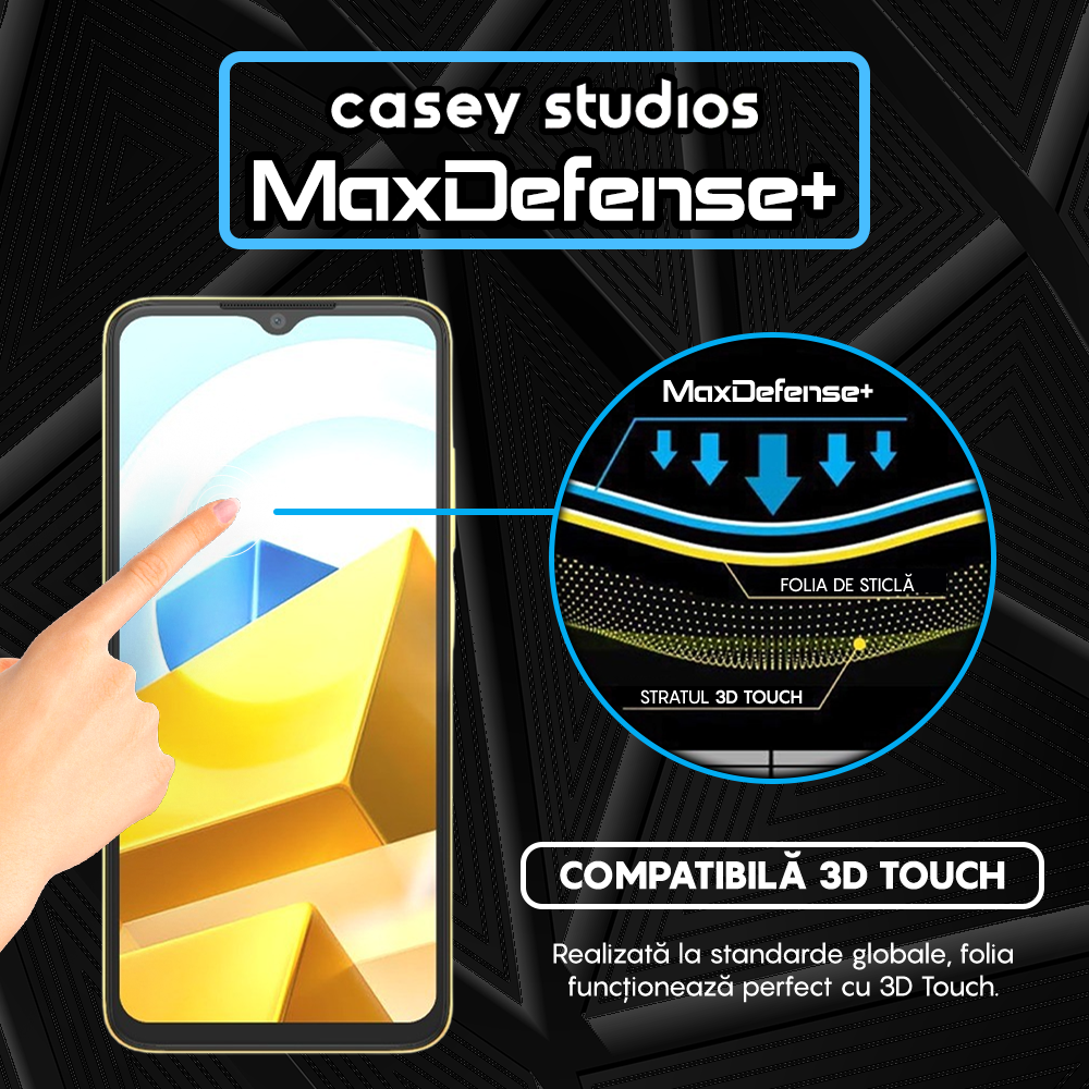 MaxDefense+ Glass Film - Xiaomi Poco M5 - Black