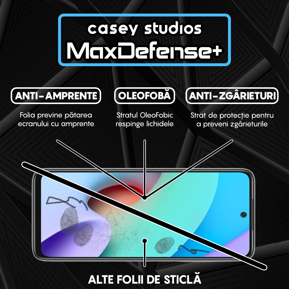 MaxDefense+ Glass Film - Xiaomi Redmi 10/Redmi 10 2022 - Black