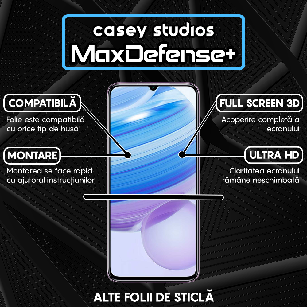 MaxDefense+ Glass Film - Xiaomi Redmi 10X 5G/Redmi 10X Pro 5G - Black