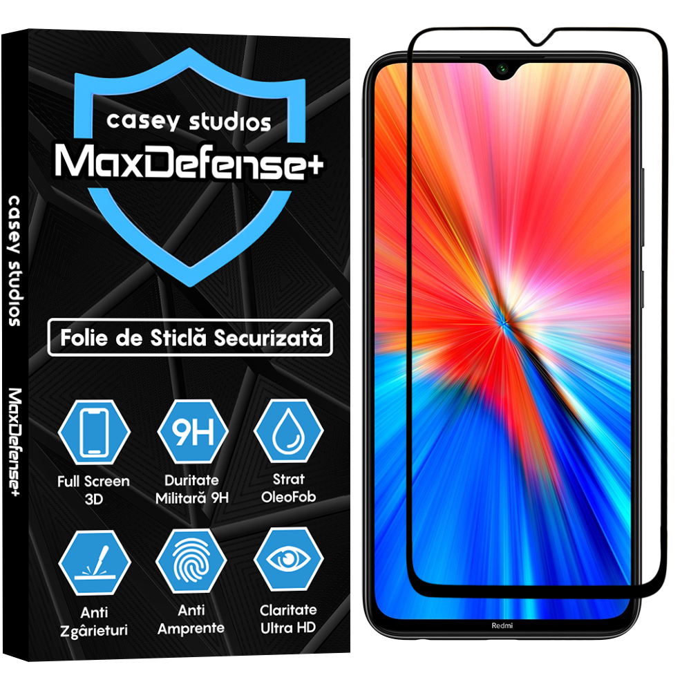 MaxDefense+ Glass Film - Xiaomi Redmi Note 8/Redmi Note 8 2021 - Black