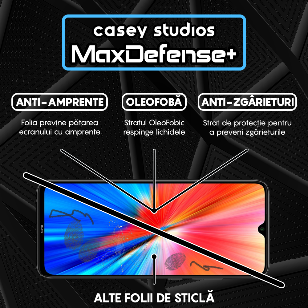 MaxDefense+ Glass Film - Xiaomi Redmi Note 8/Redmi Note 8 2021 - Black