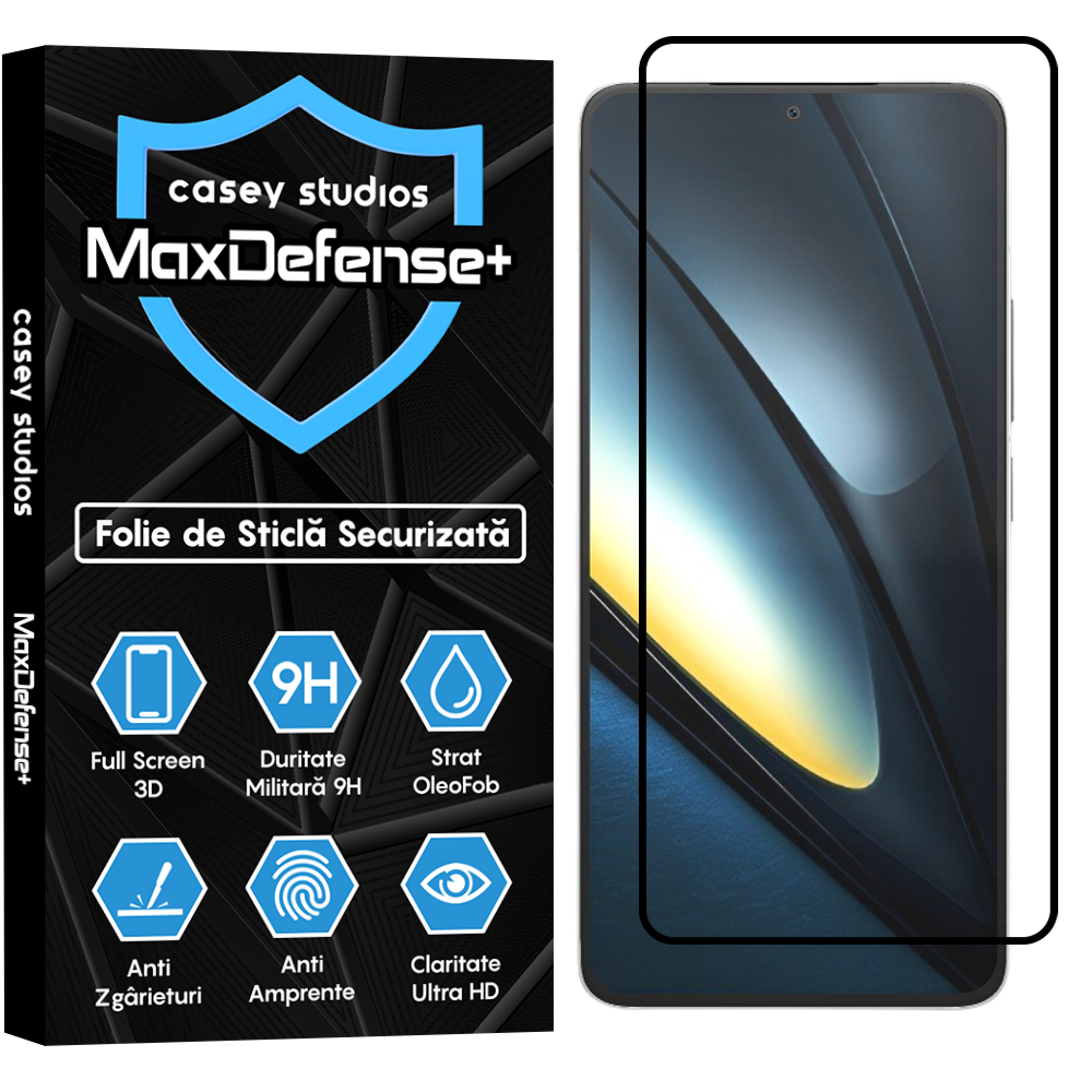 Screen Protector MaxDefense+ - Xiaomi Poco F6 Pro - Black
