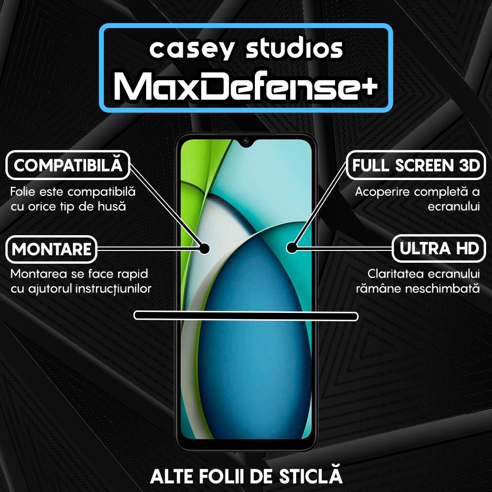 MaxDefense+ Glass Film - Xiaomi Redmi A3x - Black