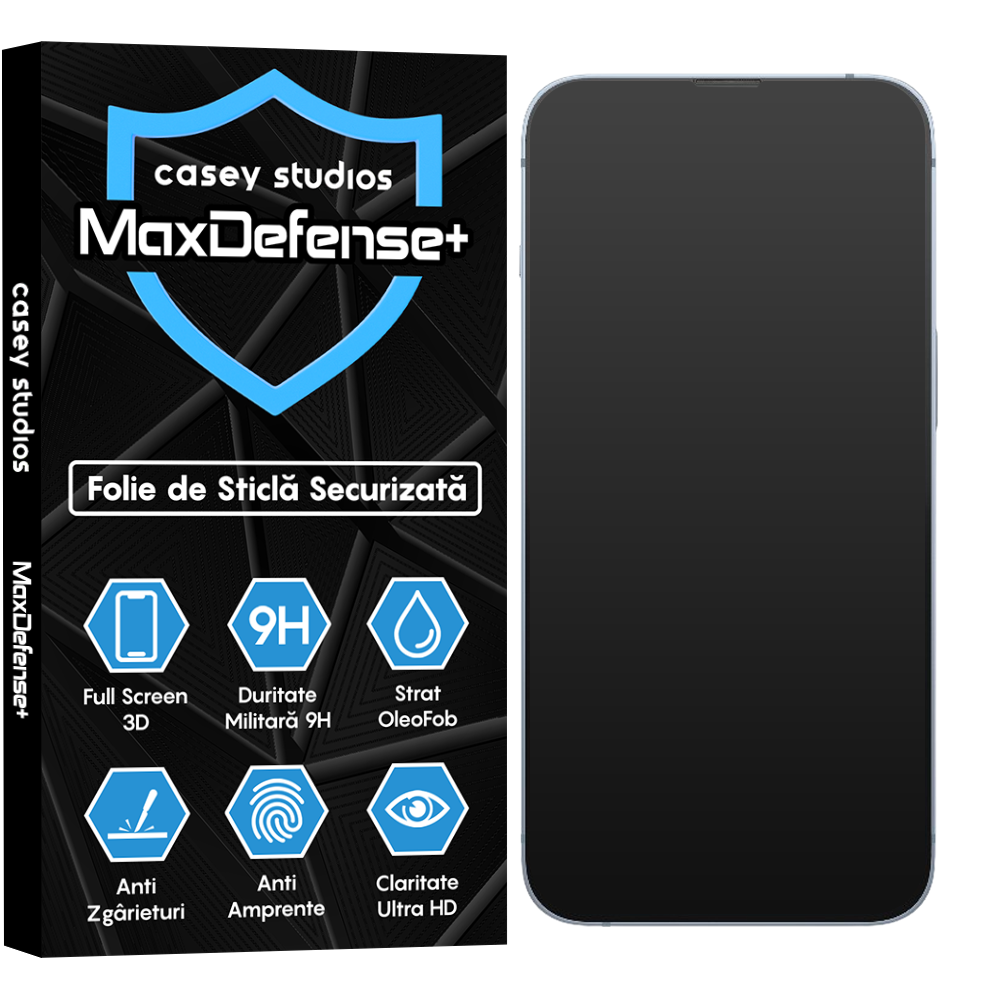 Folie Sticla MaxDefense+ - iPhone 14 - Matte