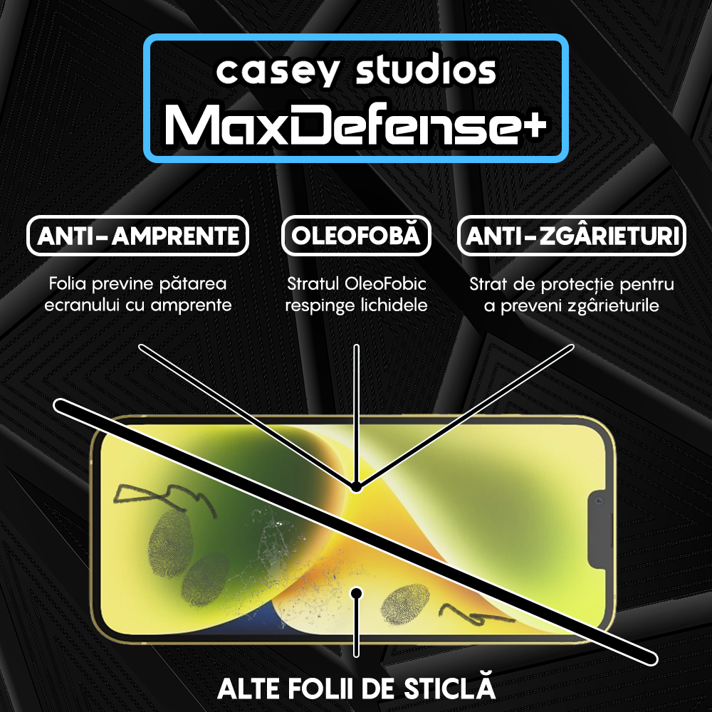 Folie Sticla MaxDefense+ - iPhone 14 Plus - Matte
