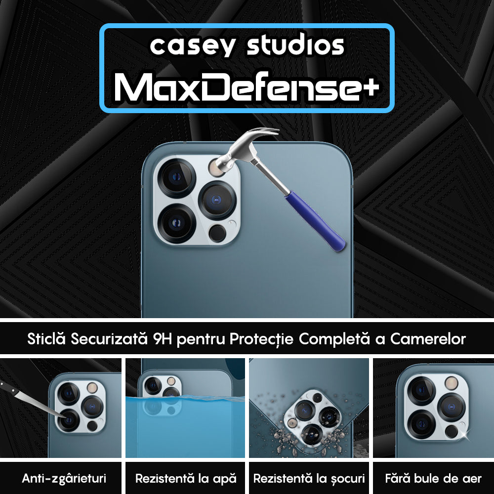 Set 2x MaxDefense+ Camera Lens Protector - iPhone 12 Pro - Clear