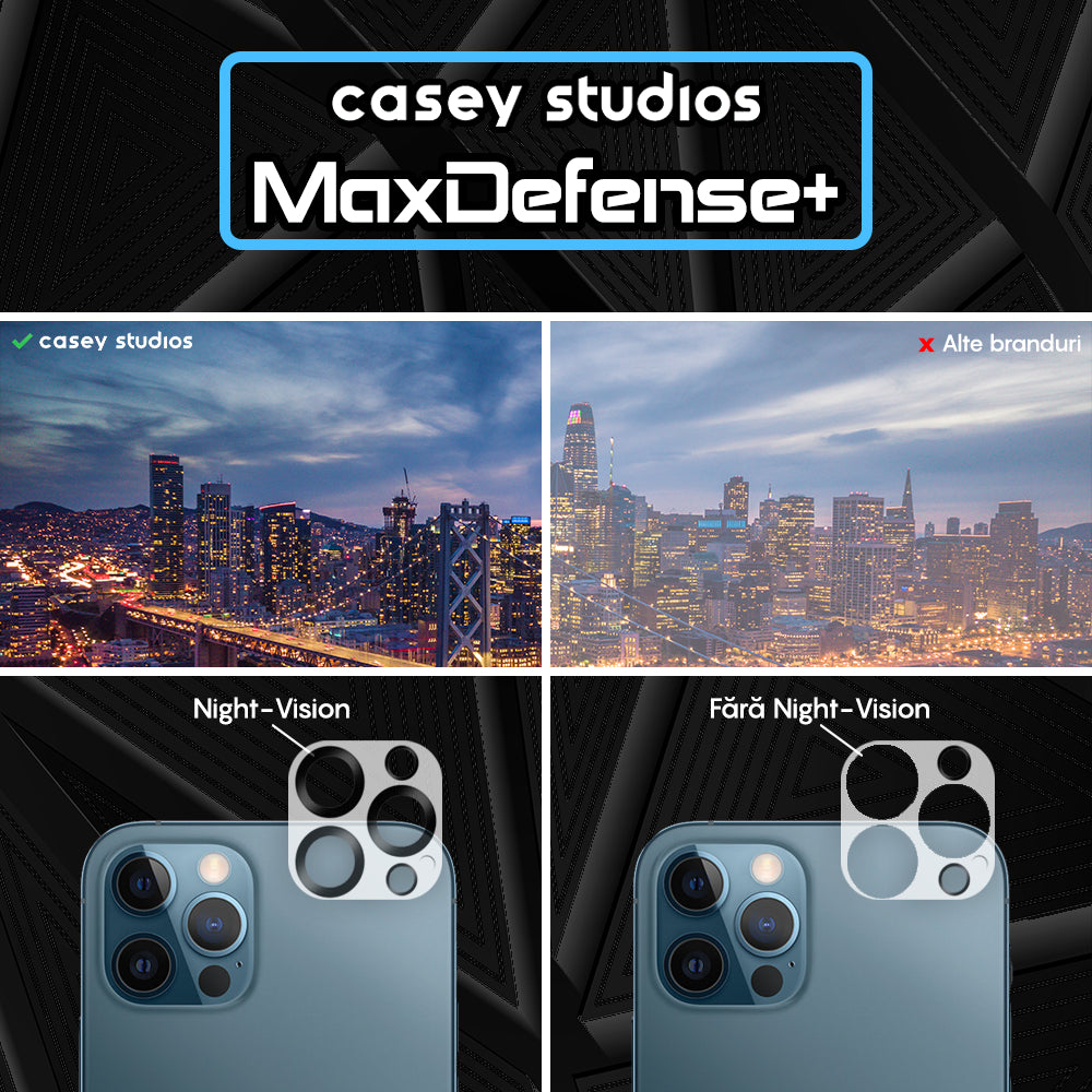 Set 2x MaxDefense+ Camera Lens Protector - iPhone 12 Pro - Clear