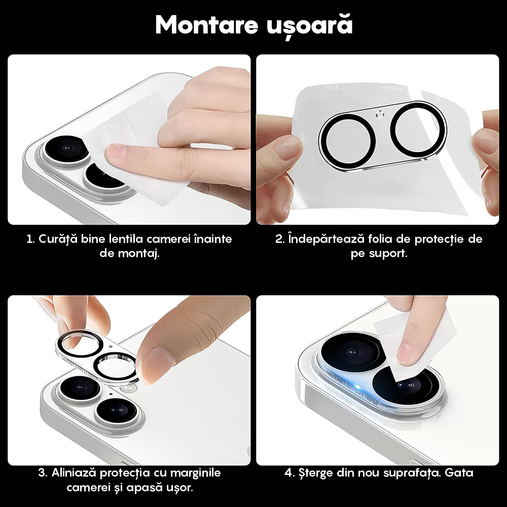 2x MaxDefense+ Camera Lens Protector Set - iPhone 17 - Clear