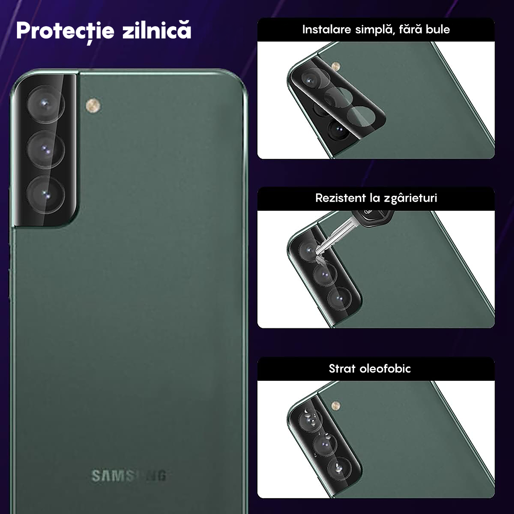 Set 2x Folie Camera MaxDefense+ - Samsung Galaxy S22 - Clear