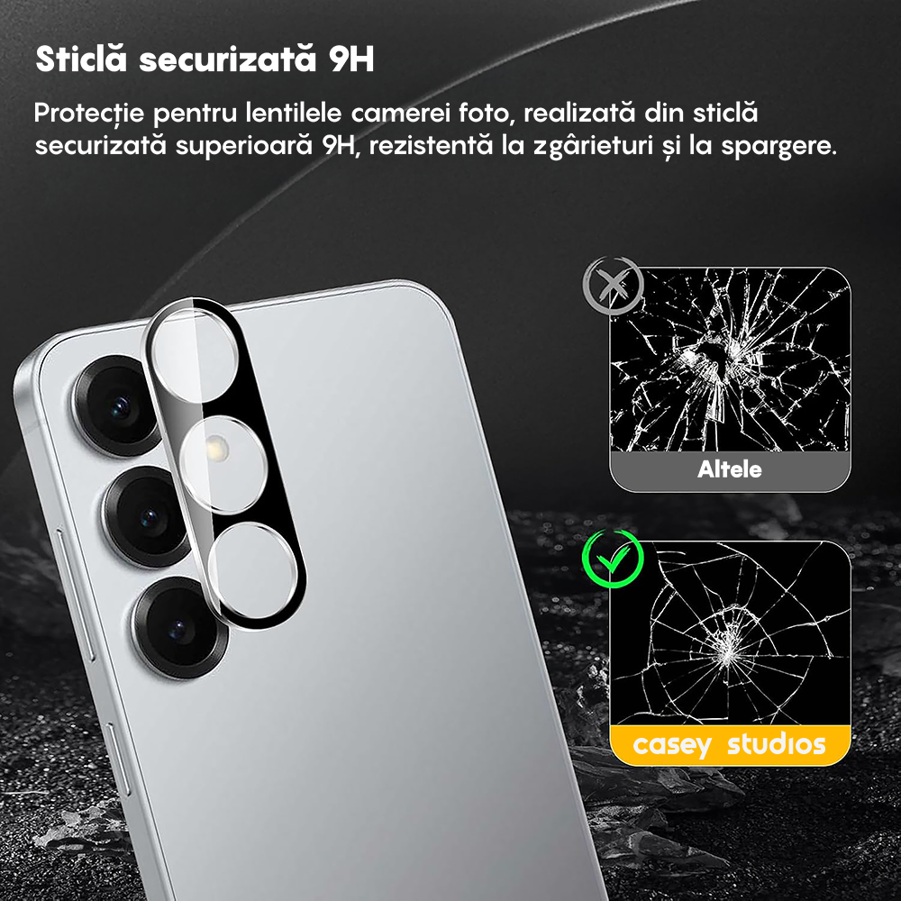 Set 2x Folie Camera MaxDefense+ - Samsung Galaxy S25 - Clear