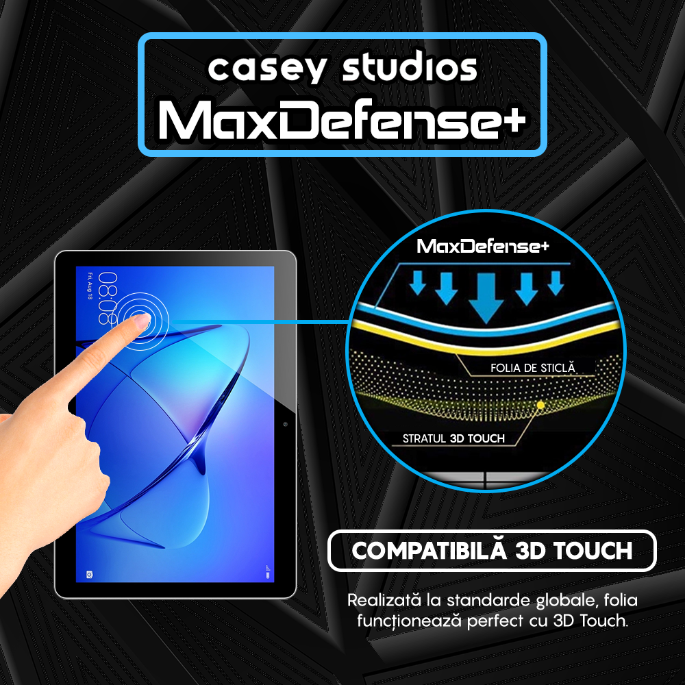 MaxDefense+ Tempered Glass Screen Protector - Huawei MediaPad T3 10" - Clear