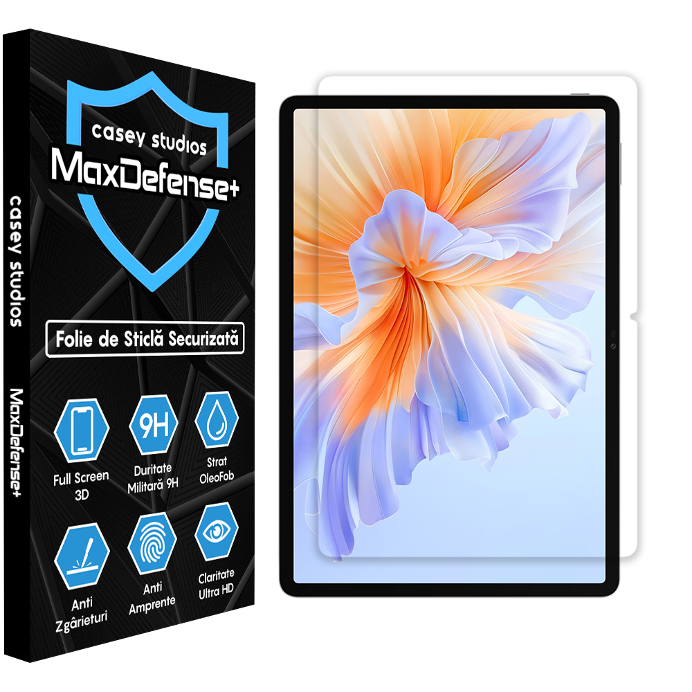 MaxDefense+ Tempered Glass - Honor Pad V9 - Clear